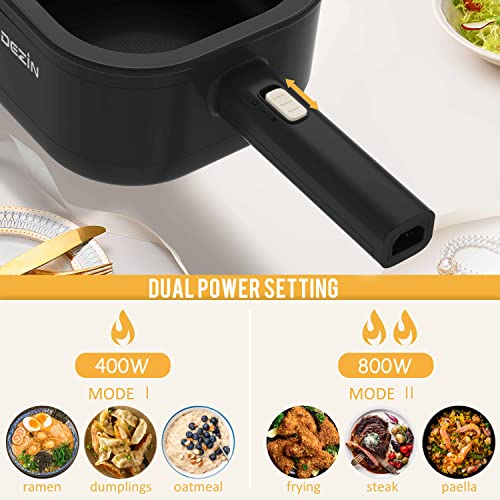 2L Non-Stick Ceramic Portable Electric Hot Pot with Steamer - Ideal for Dorms, Offices, and Travel